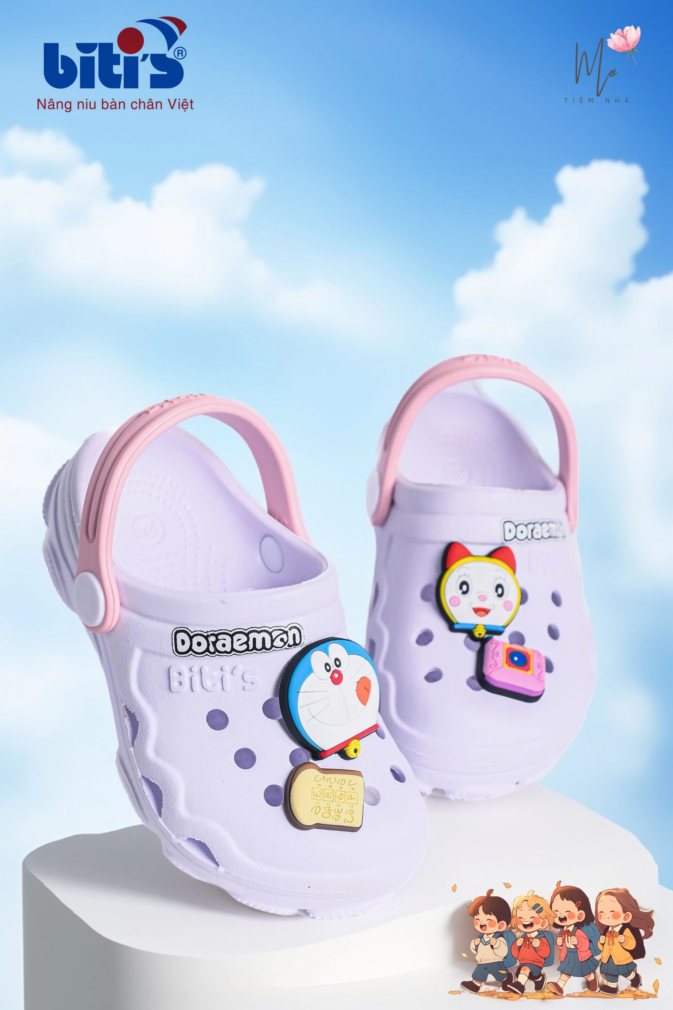 Dép Eva Bé Gái Doraemon  (24-29)