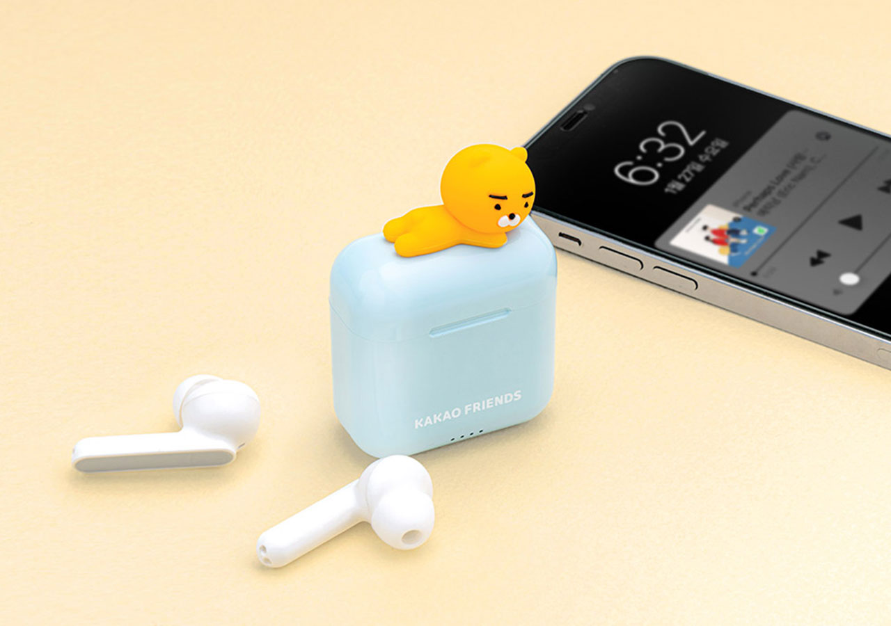 Tai Nghe Không Dây Bluetooth K1 Earbuds Ryan &amp; Apeach KAKAO FRIENDS - Hàng chính hãng