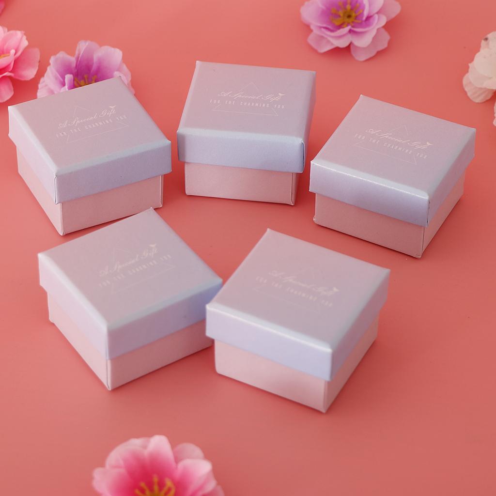 5pcs Cardboard Gift Box Earrings Storage Case