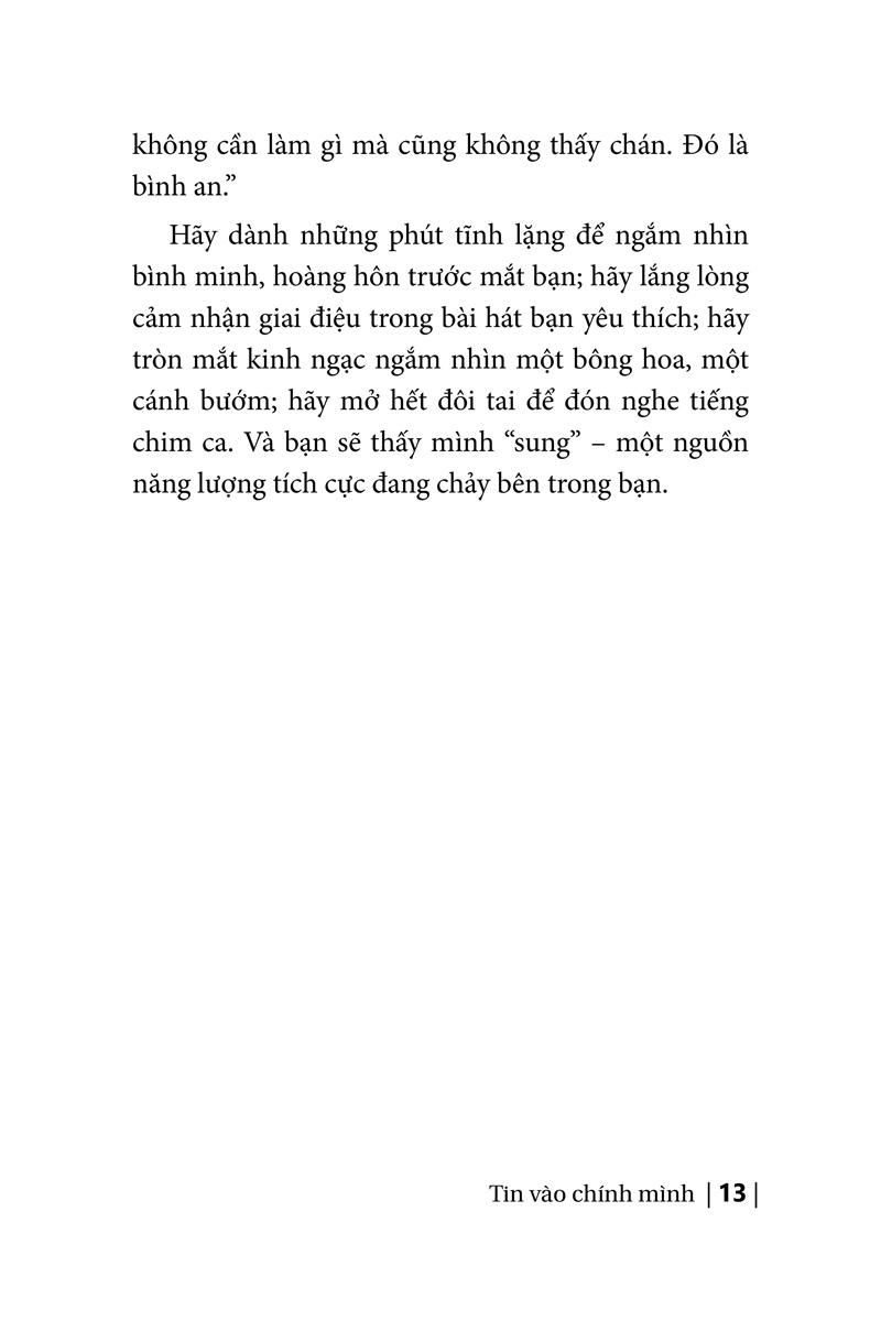 Tin Vào Chính Mình