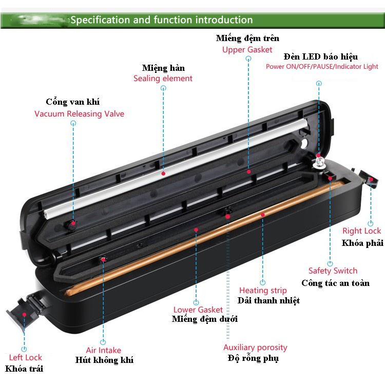 Máy hút chân không, máy hàn miệng túi Vacuum Sealer