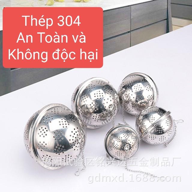 Quả Lọc Inox 304 Siêu Cao Cấp,  Lọc Trà Inox, Có Dây, Nhiều Kích Thước