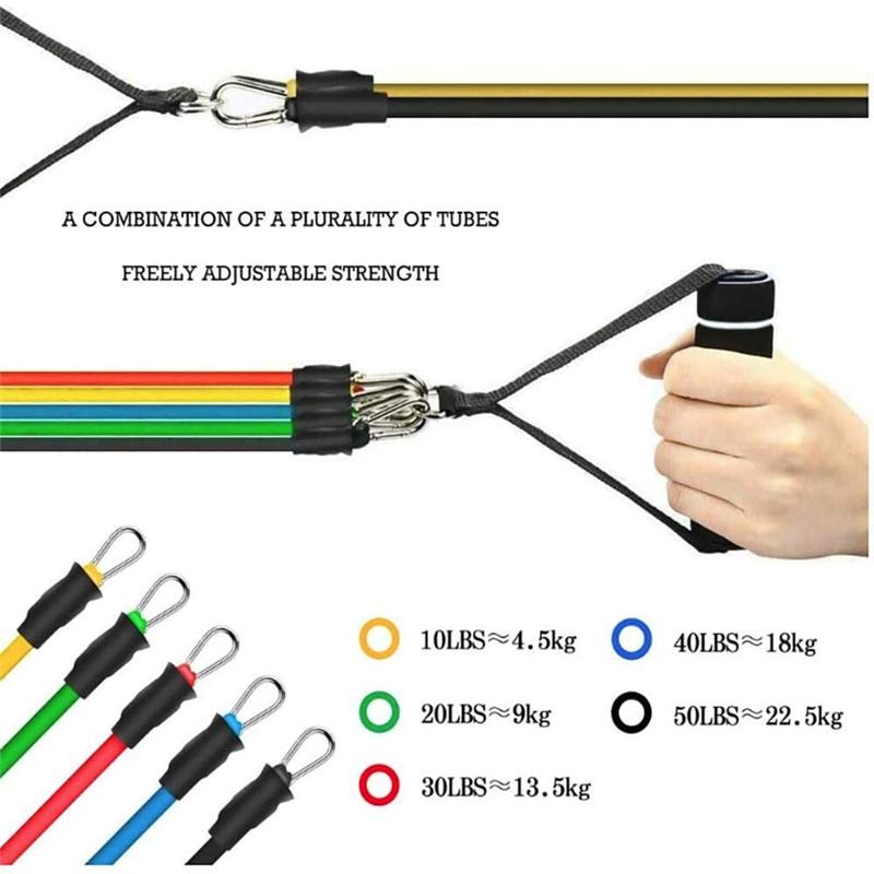 Bộ 11 Co Giãn Chống Ban Nhạc Bộ Tập Luyện Cao Su Elast Ban Nhạc Dành Cho Tập Thể Dục Thể Thao Tập Gym Tập Thể Dục Đào Tạo Kéo Dây