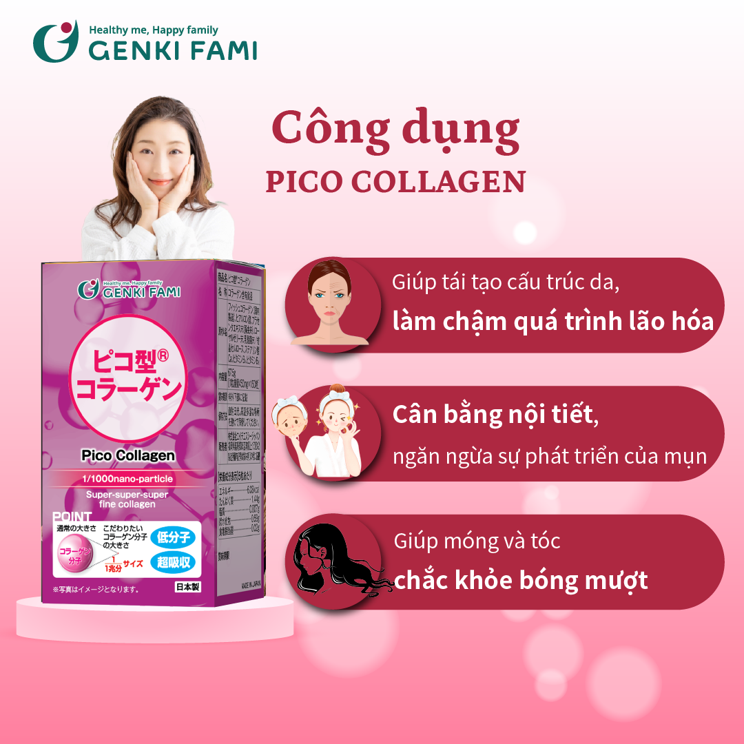 Collagen Viên Nhật Bản, Hỗ Trợ Ngăn Ngừa Lão Hóa Da, Giúp Tóc Móng Chắc Khỏe, Hộp 180 Viên