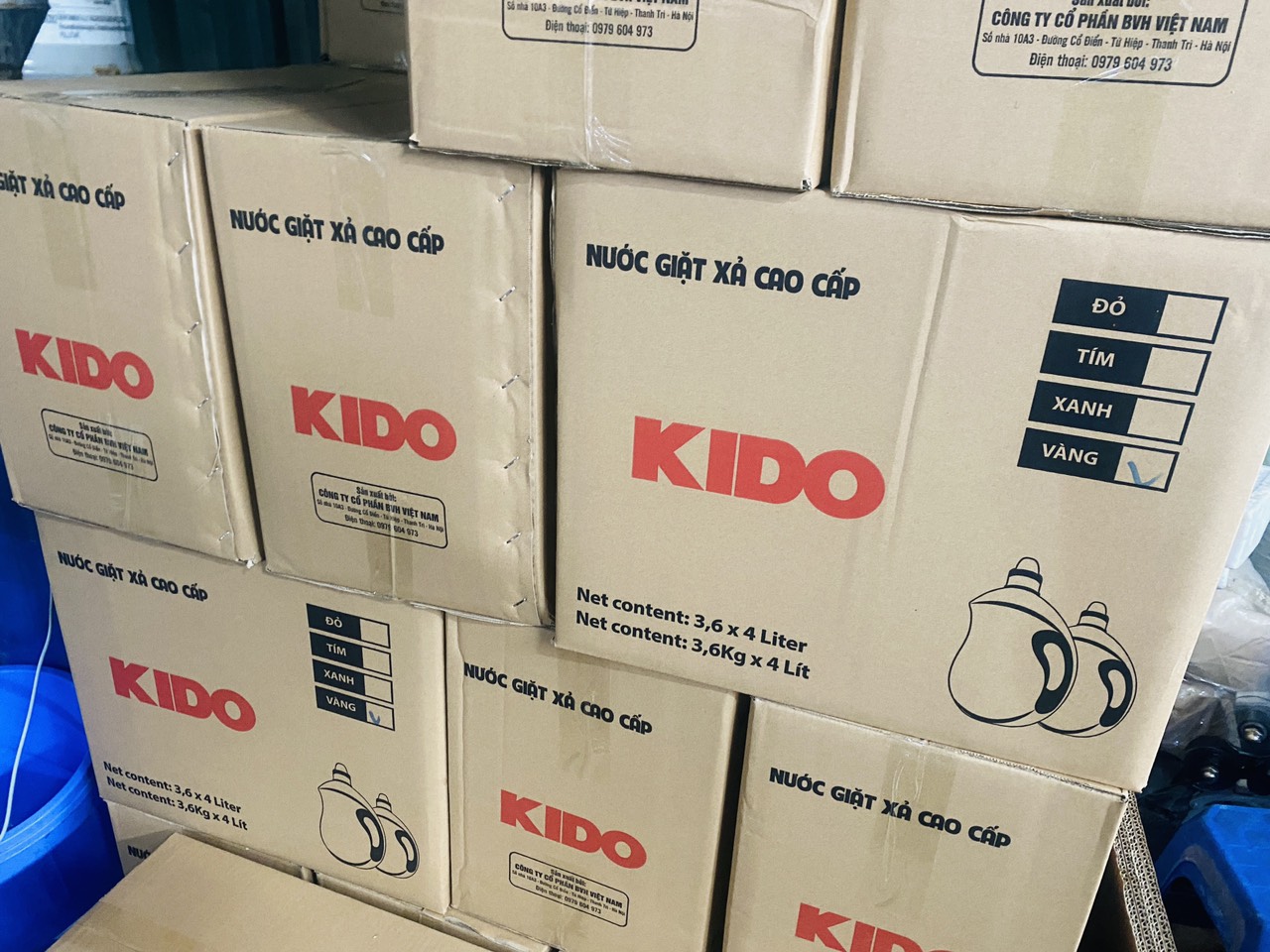 Nước Giặt Xả Quần Áo KIDO Hương Nước Hoa Pháp 3,5 lít - Toả hương thơm ngát
