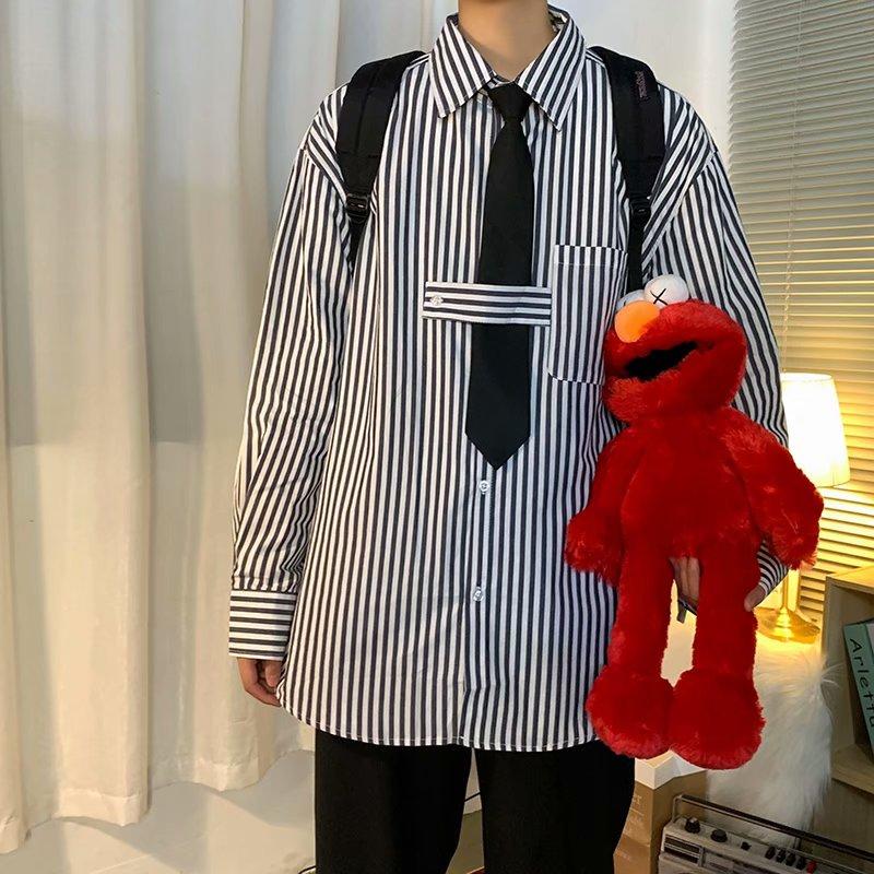 Áo Sơ Mi Kẻ Sọc Thời Trang Hàn Quốc 2021 Size M-3Xl