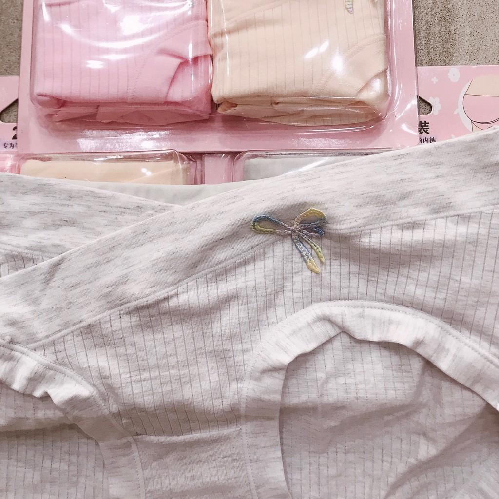 Quần lót bầu 2MAMA cotton bông thấm hút có lớp đáy quần mềm nhẹ V100