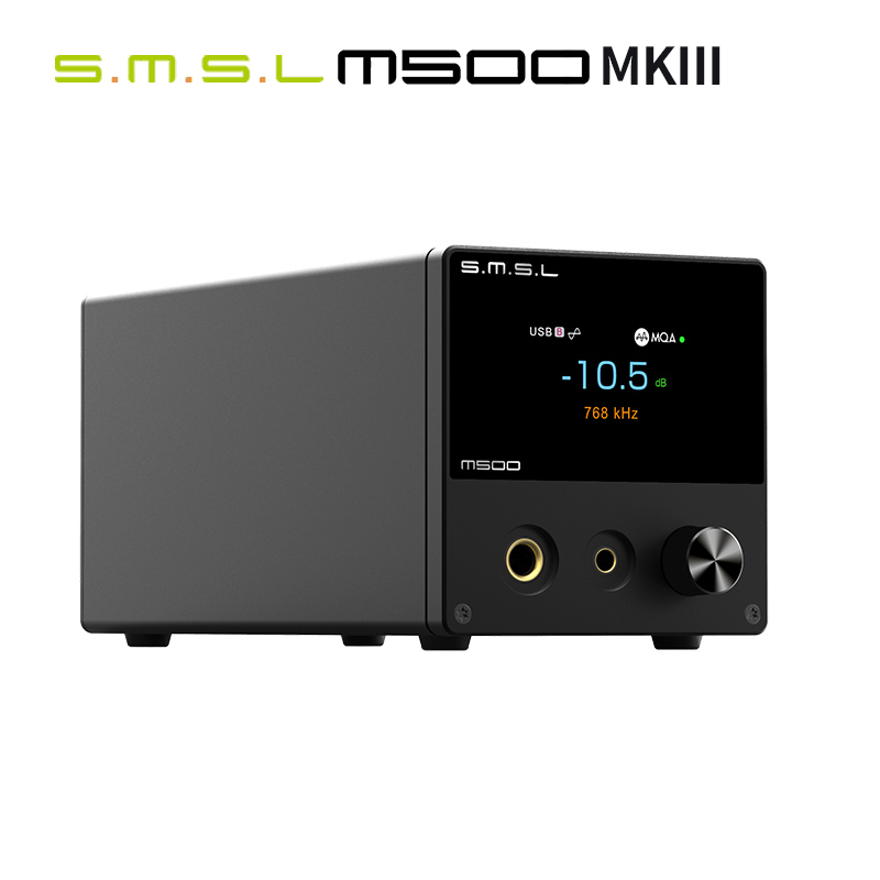 SMSL M500 MKIII MQA-CD Decoder ES9038PRO XU316 32bit 768KHz DSD512 Bluetooth Audio M500 MK3
