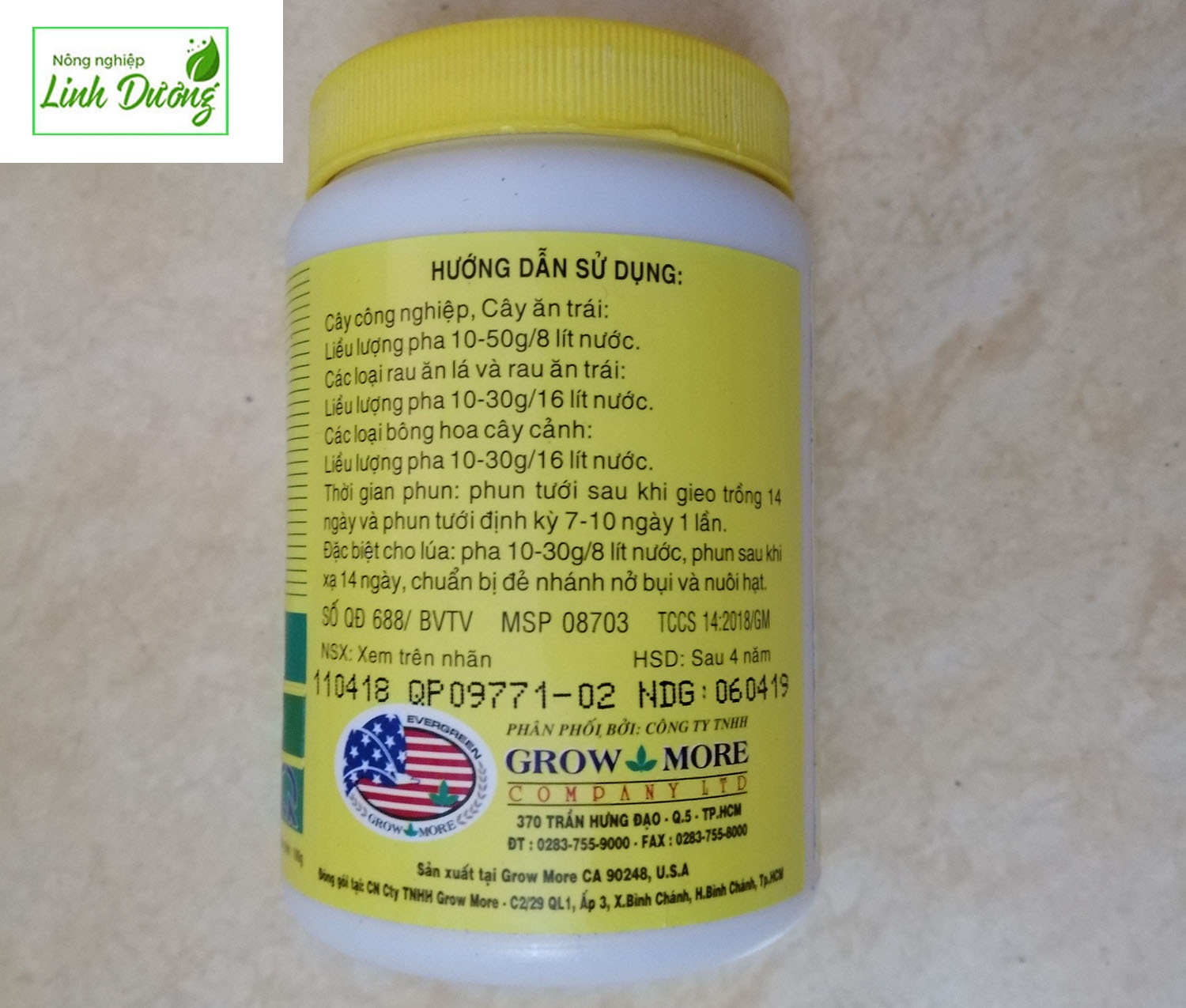 Phân bón lá cao cấp GROWMORE - MADE IN USA- BUD &amp; BLOSSOM NPK 6-30-30 + TE Kích Ra Hoa, Tăng Đậu Quả