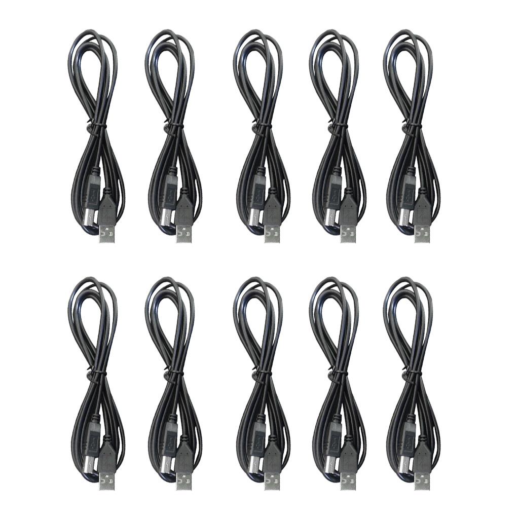 10 Pieces USB 2.0 Printer Scanner Cable USB Type A Male to B Male