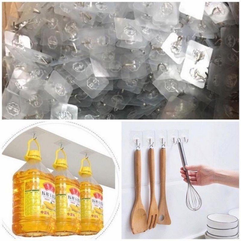 Móc dán siêu chịu lực thần thánh móc chịu lực 7kg móc dán tường