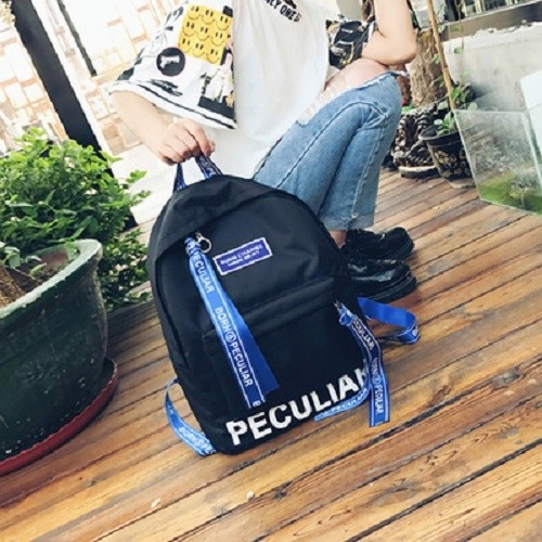Balo Peculiar thời trang nam nữ phong cách cực chất-Xanh Đen-