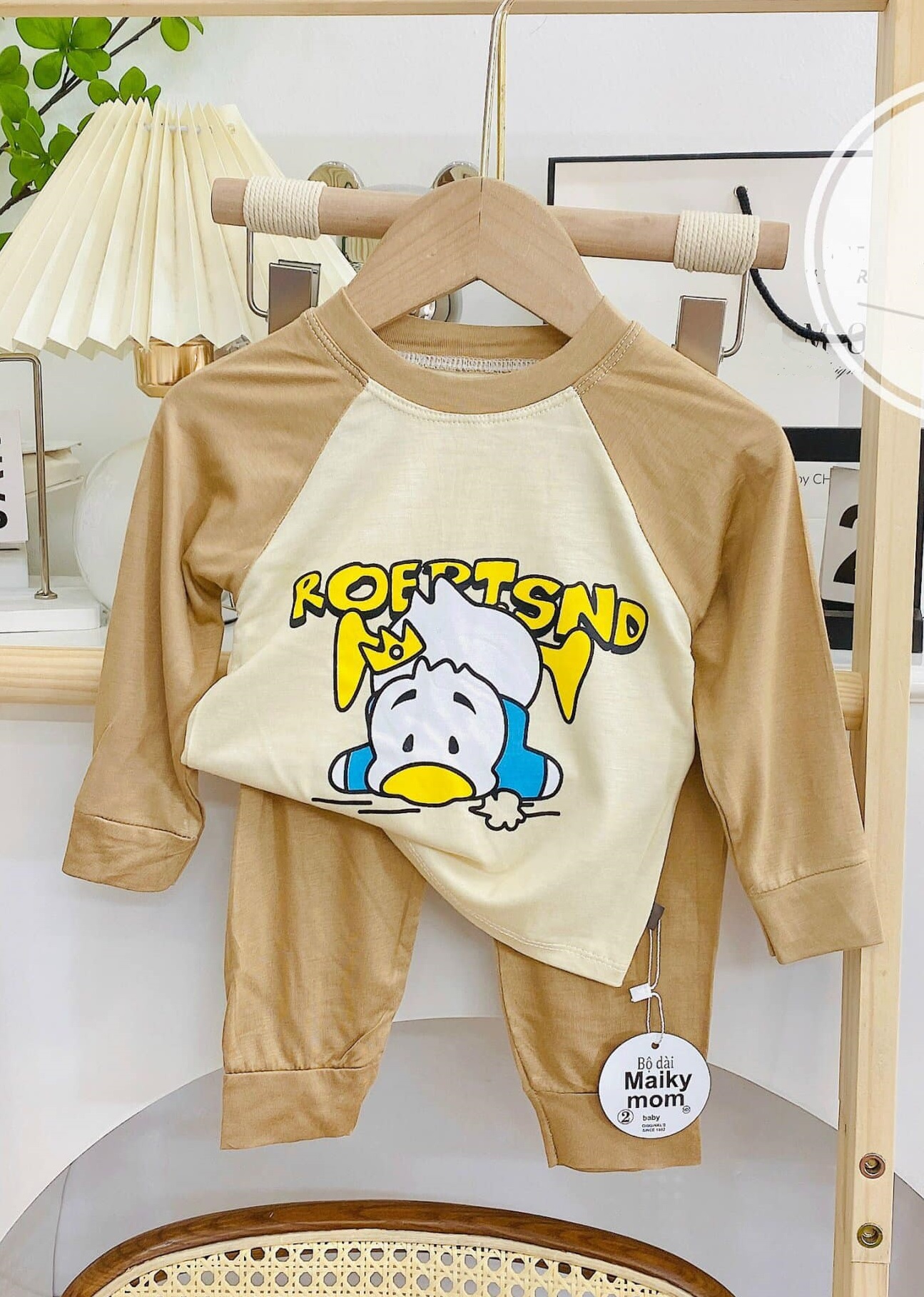 Set bộ thun lạnh dài tay chất đẹp cho bé