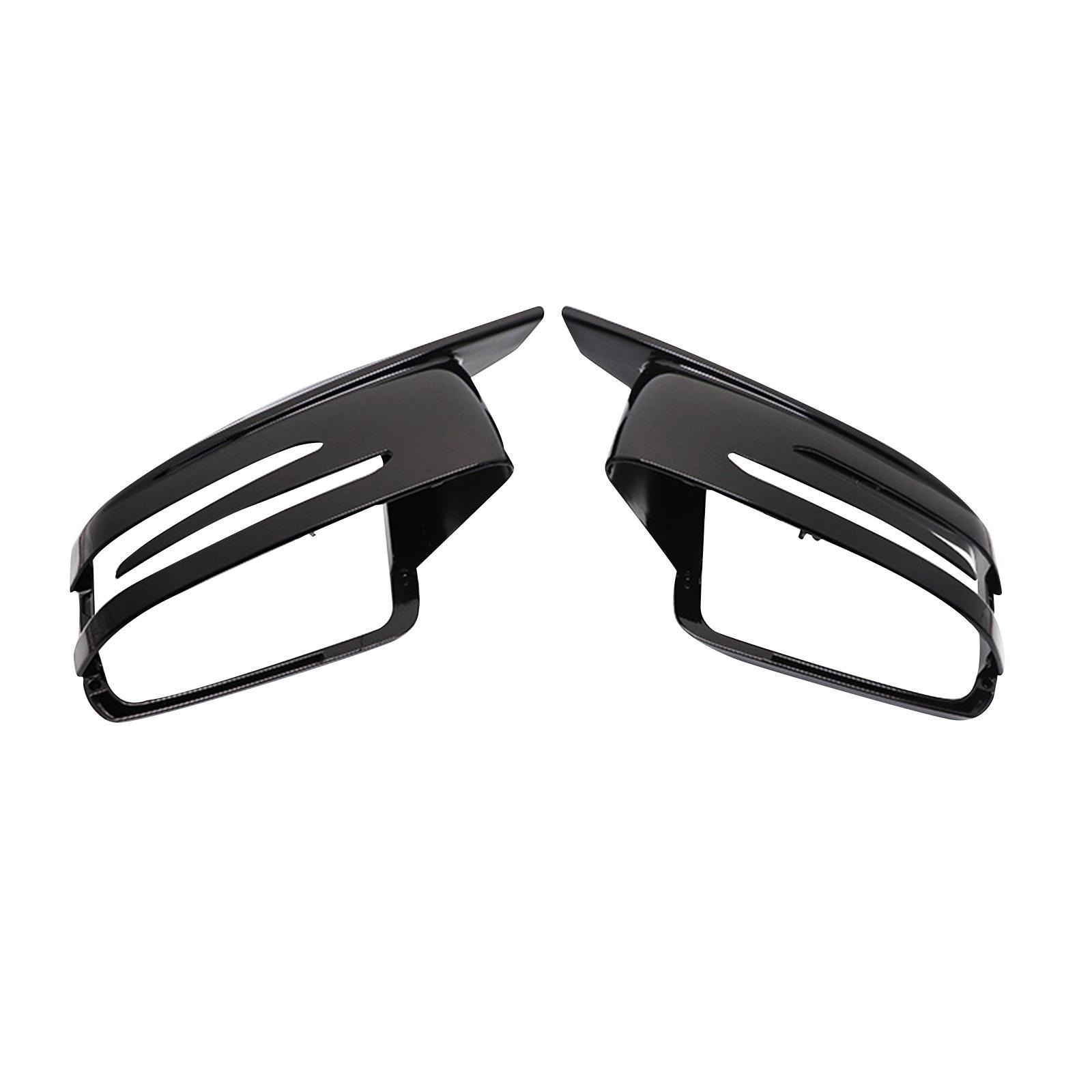2Pcs Side Rearview Mirror Cap Cover for Mercedes- C Class