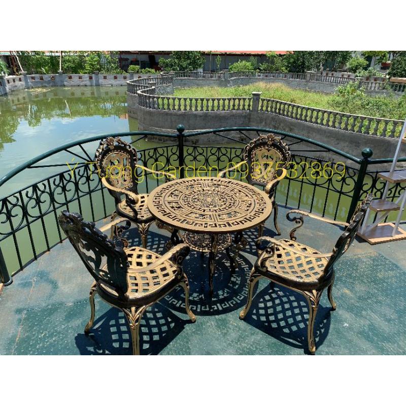 Bàn ghế sân vườn nhôm đúc cao cấp