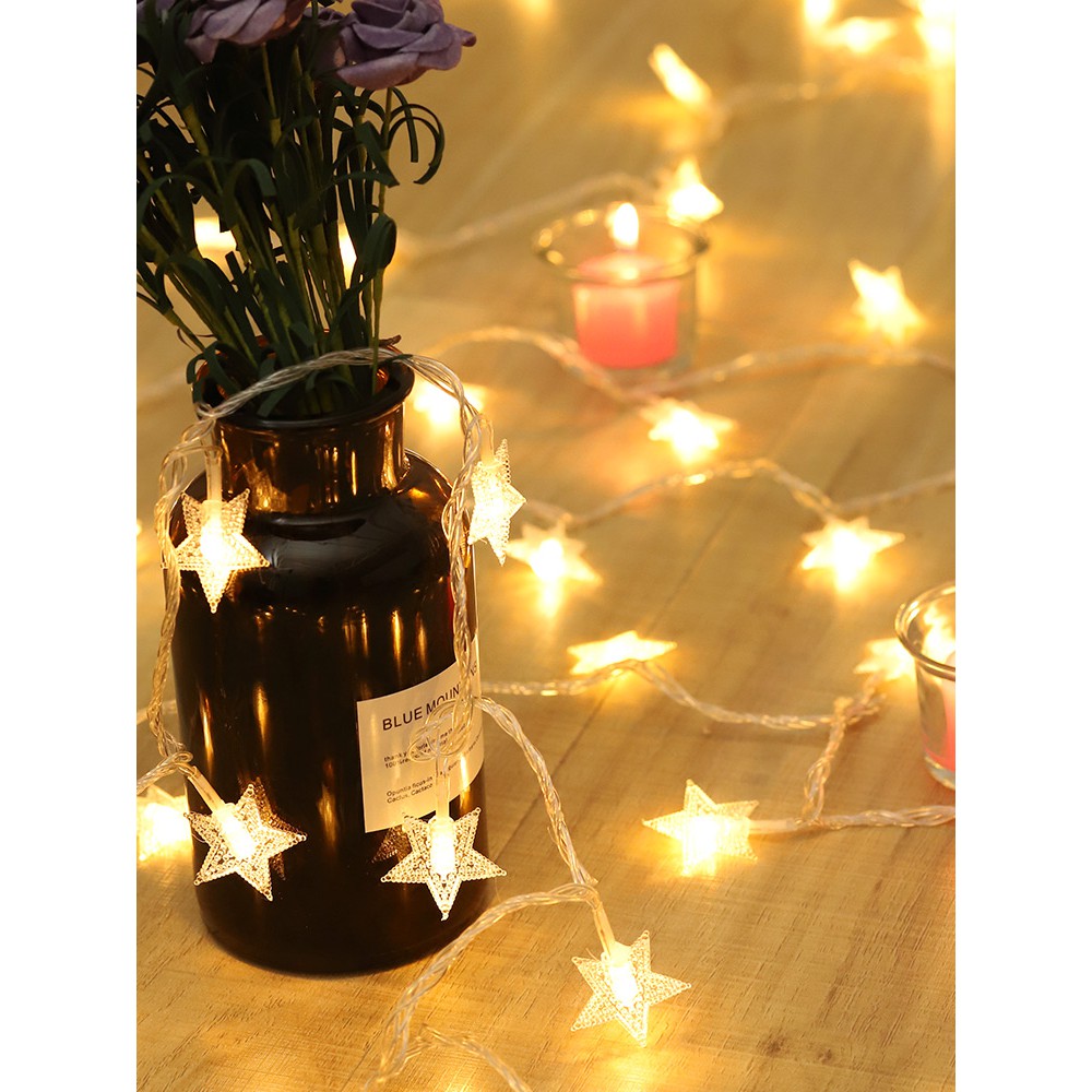 Đèn Led Trang Trí Vintage hình ngôi sao 3met, dùng điện