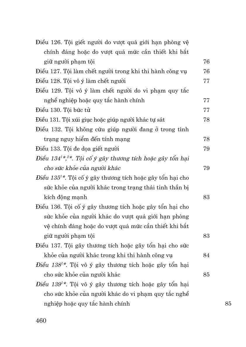 Sách Bộ Luật Hình Sự Hiện Hành (Bộ Luật Năm 2015, Sửa Đổi, Bổ Sung Năm 2017)