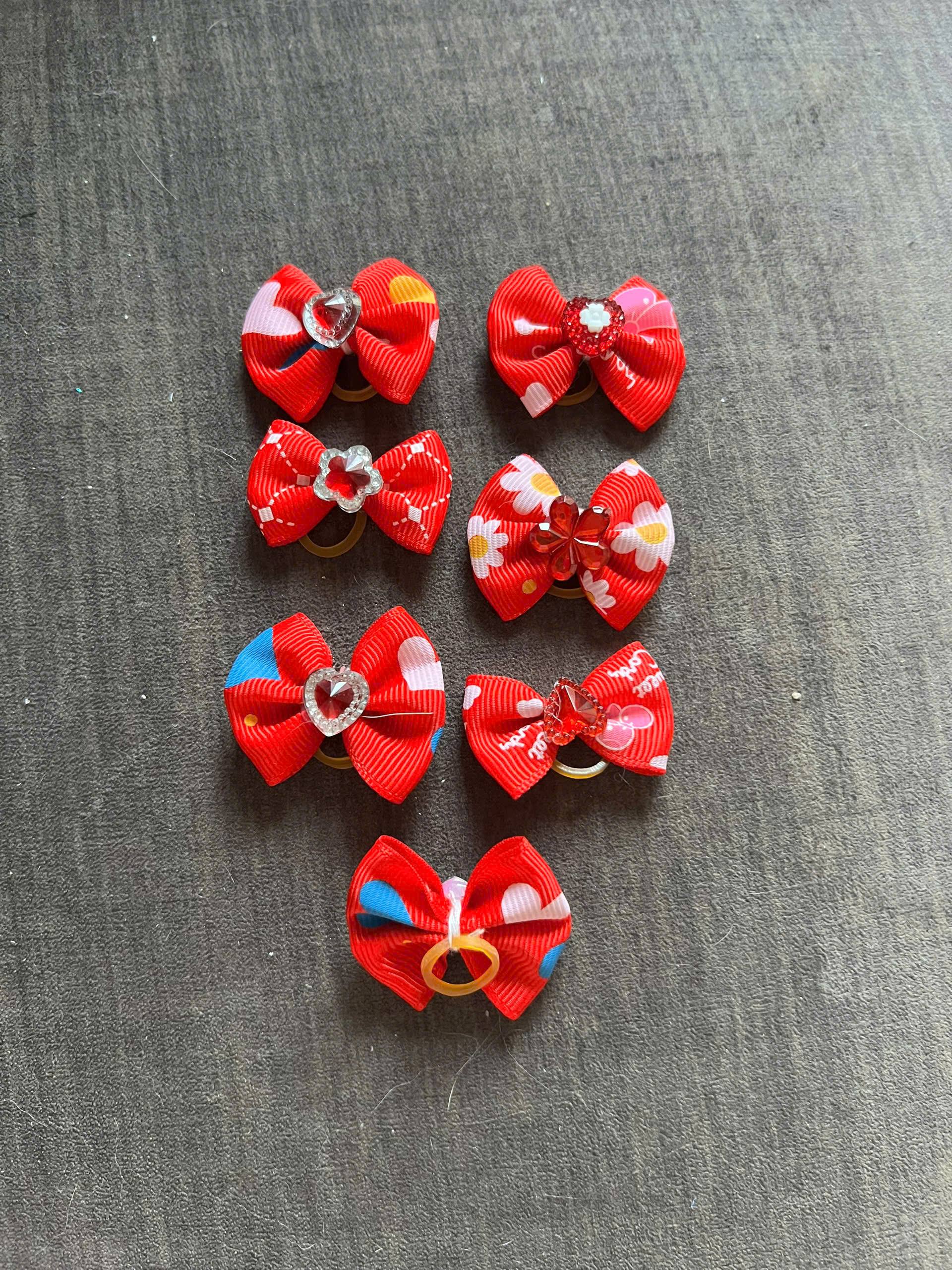 NƠ KẸP TÓC SANG TRỌNG NHIỀU MÀU DỄ THƯƠNG MÃ 17 XINH XẮN CHO THÚ CƯNG CHÓ MÈO