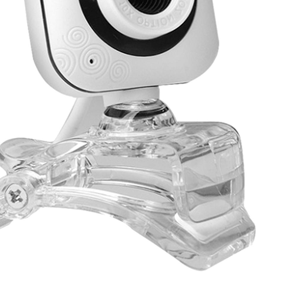 HD Webcam, 480P Live Streaming Camera w/Clear Clip, PC Desktop or Laptop USB Webcam Manual Focusing for Widescreen Video Calling and Recording