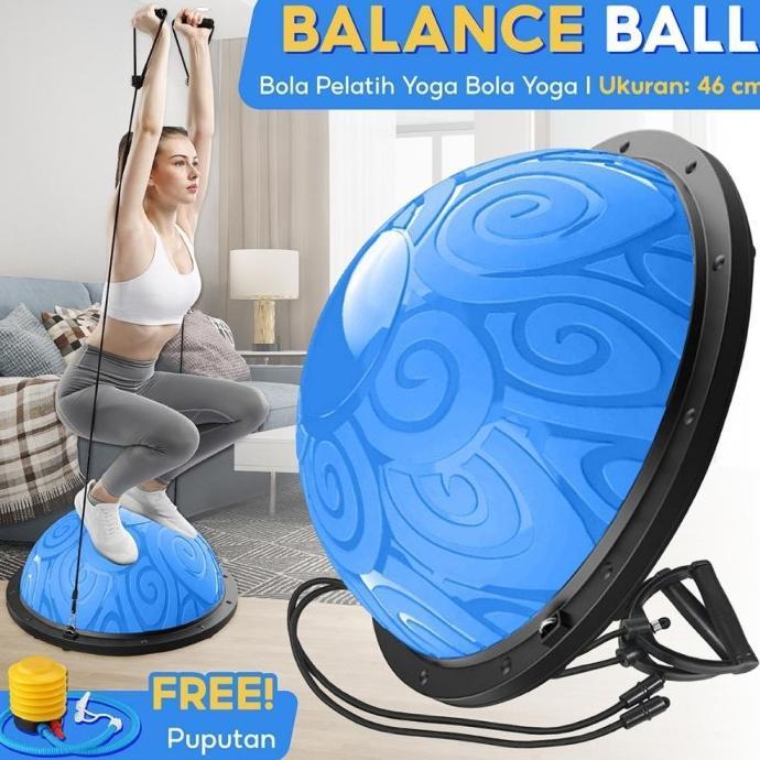 Bóng Cân Bằng Bosu Tập Yoga Phòng Gym 6006N 46 - 58 CM