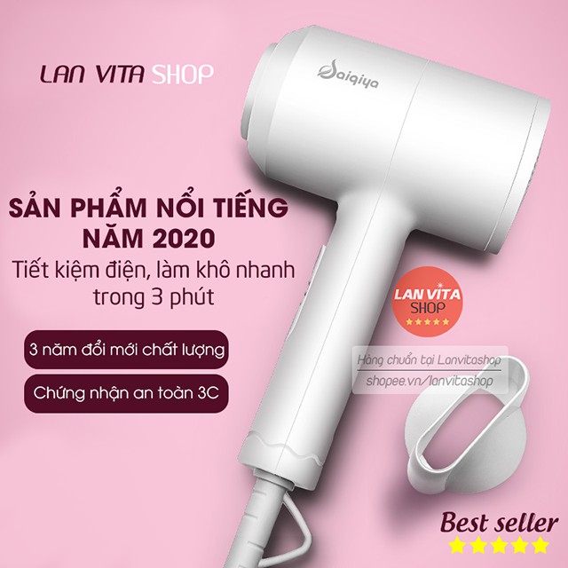 Máy Sấy Tóc Tạo Kiểu Công Suất Lớn, Chăm Sóc Tóc Không Bị Khô Xơ Nhờ Ion Âm