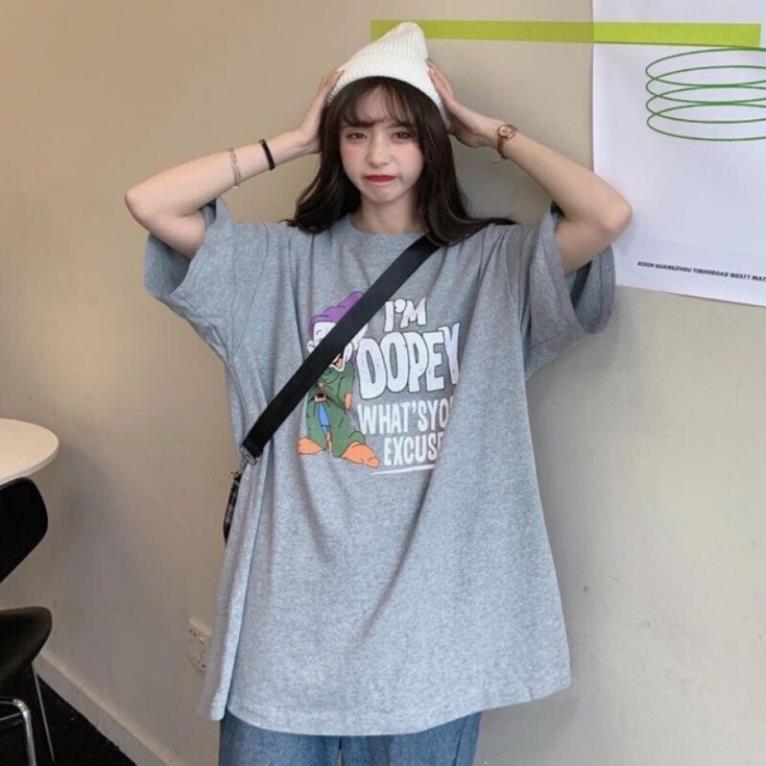 Áo thun nữ form rộng tay lỡ, phông dáng rộng unisex, ulzzang, có áo size nhỏ, vải cotton