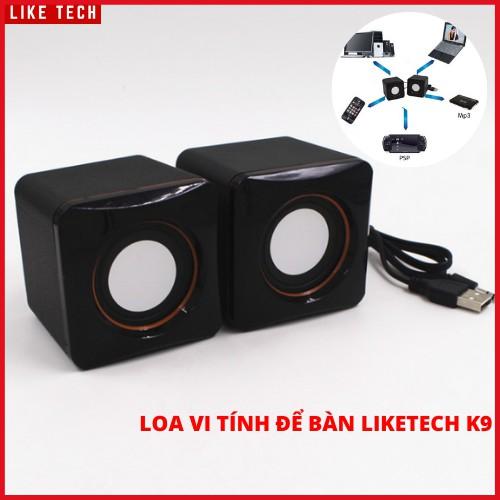 Loa máy tính mini để bàn Like Tech k9 Pro nghe nhạc cực hay kết nối laptop, macbook, mp3,điện thoại