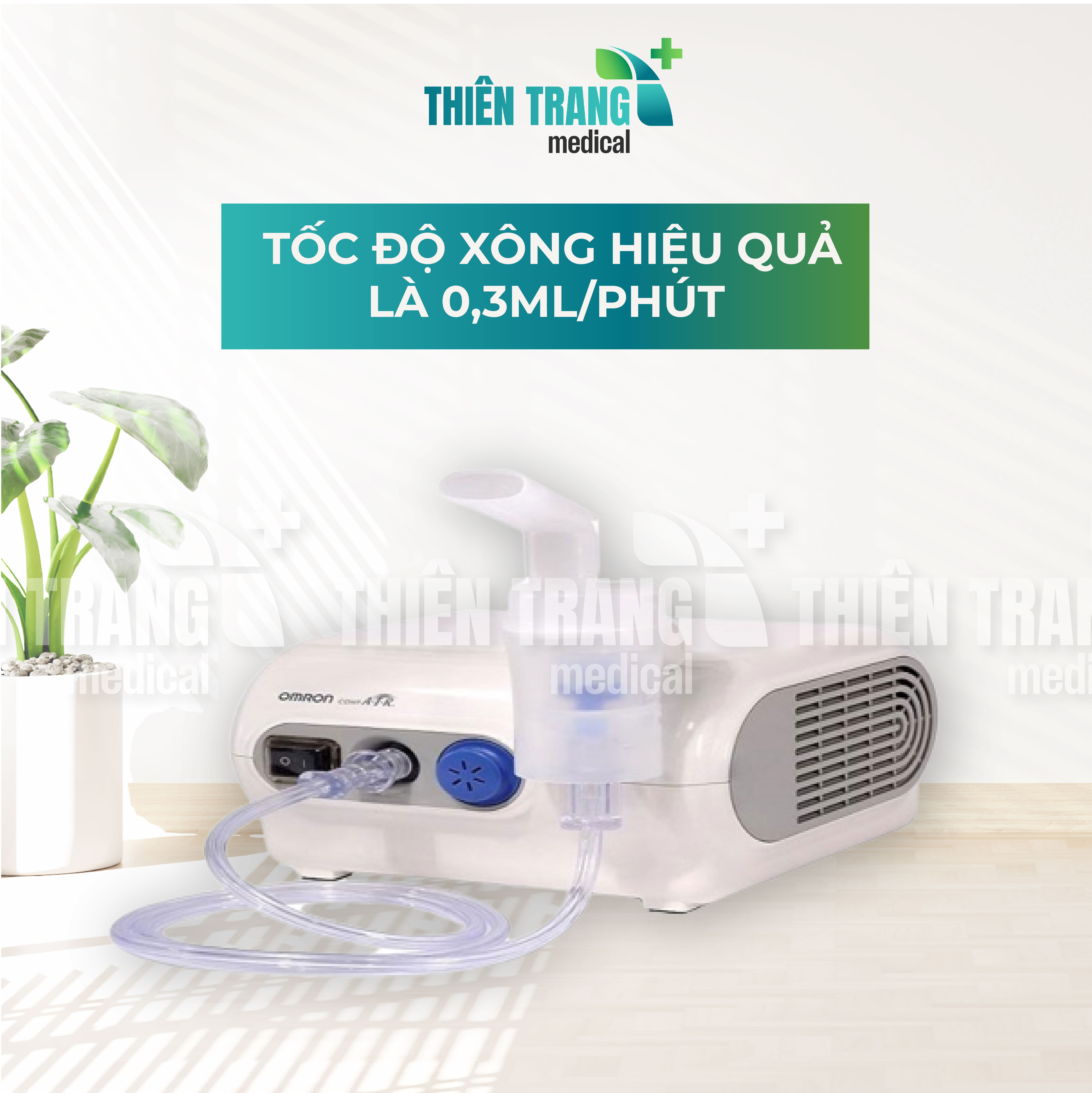 MÁY XÔNG KHÍ DUNG, MŨI HỌNG OMRON NE-C106 Thiên Trang Medical