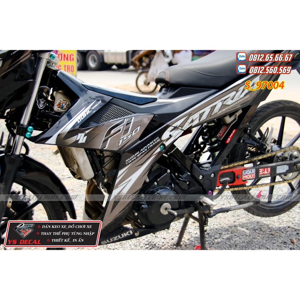 Tem rời Satria,Raider Fi đen xám