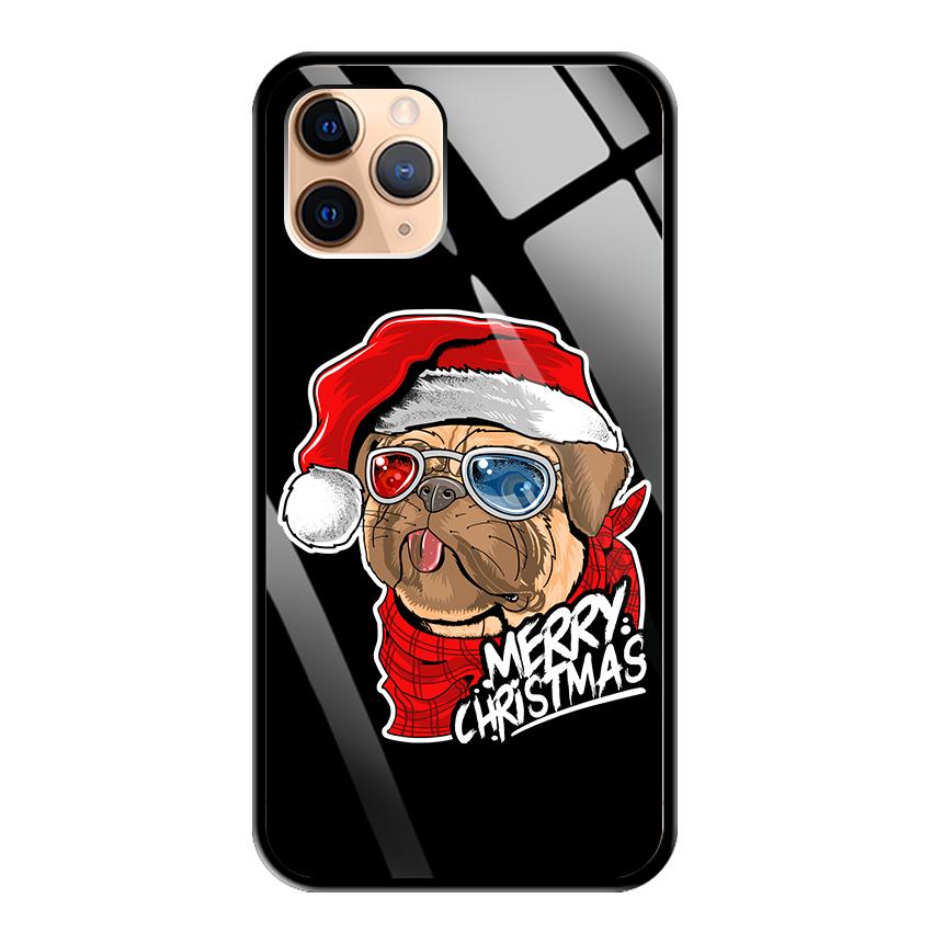 Ốp Lưng Kính Cường Lực cho điện thoại Iphone 11 Pro - 0378 7934 BULLDOG01 - Cúc Họa Mi - Hàng Chính Hãng