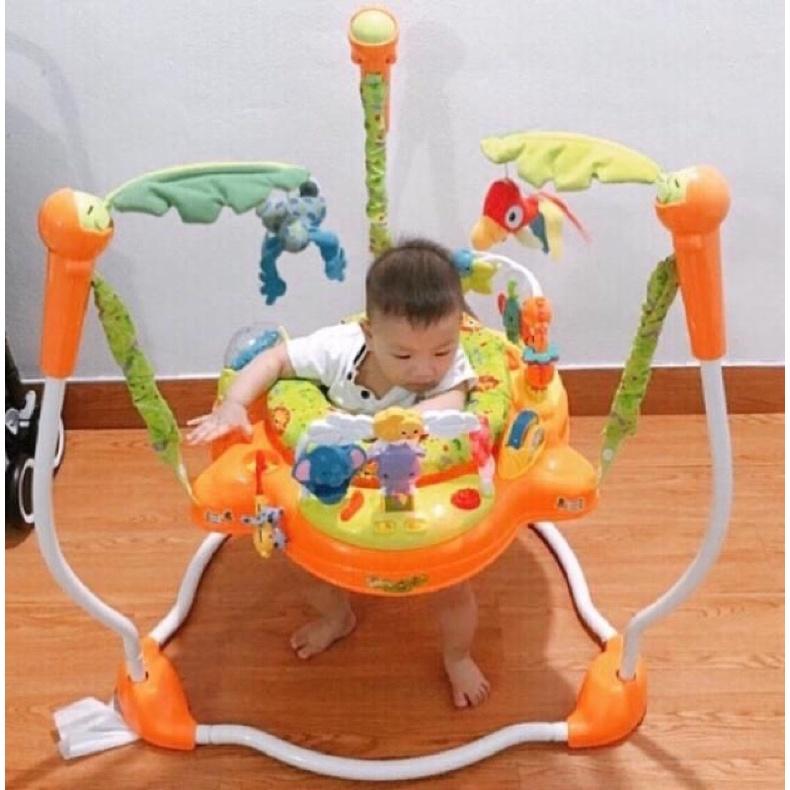 Ghế nhún Konig Kids có đèn, nhạc và thanh đồ chơi KK63568 - KK63569