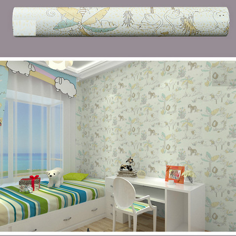 5m giấy decal cuộn họa tiết vườn thú DT23(45x500cm)