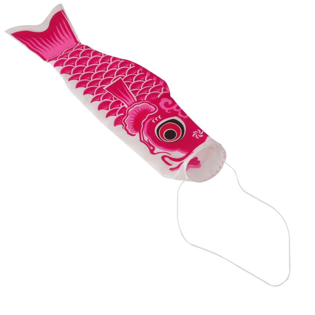 4-Piece 40cm Japanese Windsock Carp Flag Koi Nobori Sailfish Wind Streamer
