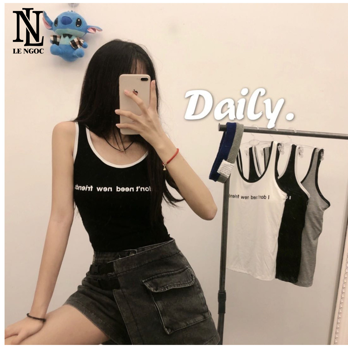 Áo Bra viền cổ chất thun Cotton co giãn năng động, cá tính dành cho nữ- Lê Ngọc Fashion