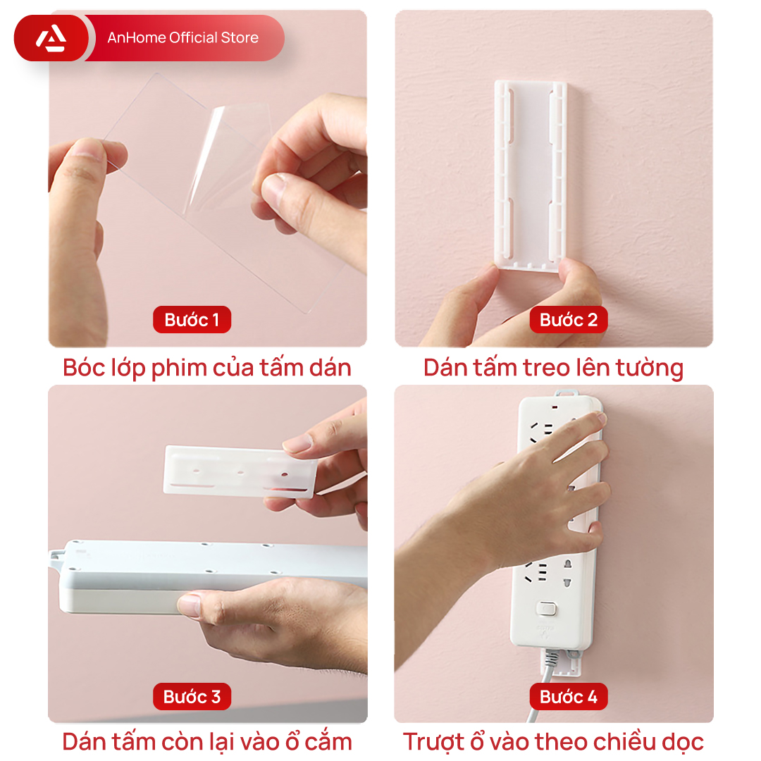 Miếng dán treo ổ cắm AnHome H1