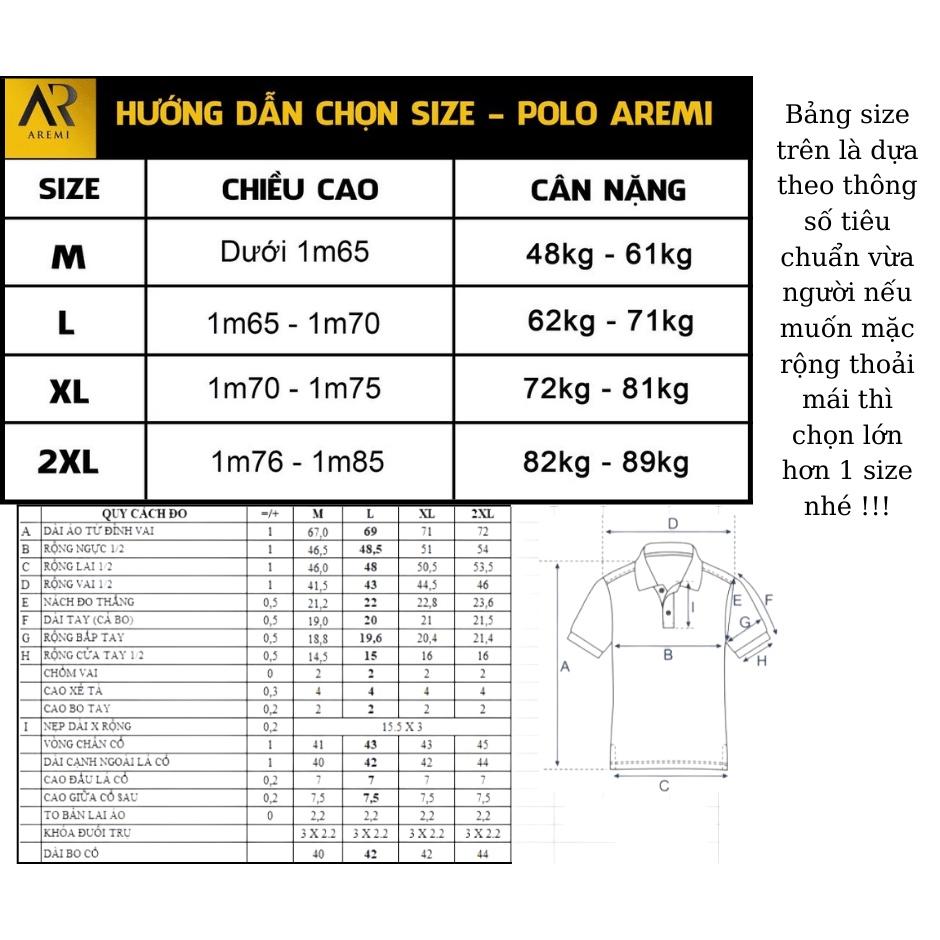 Áo polo nam tay ngắn AREMI, vải CVC màu đen in cao cấp, thiết kế sang trọng APL0068