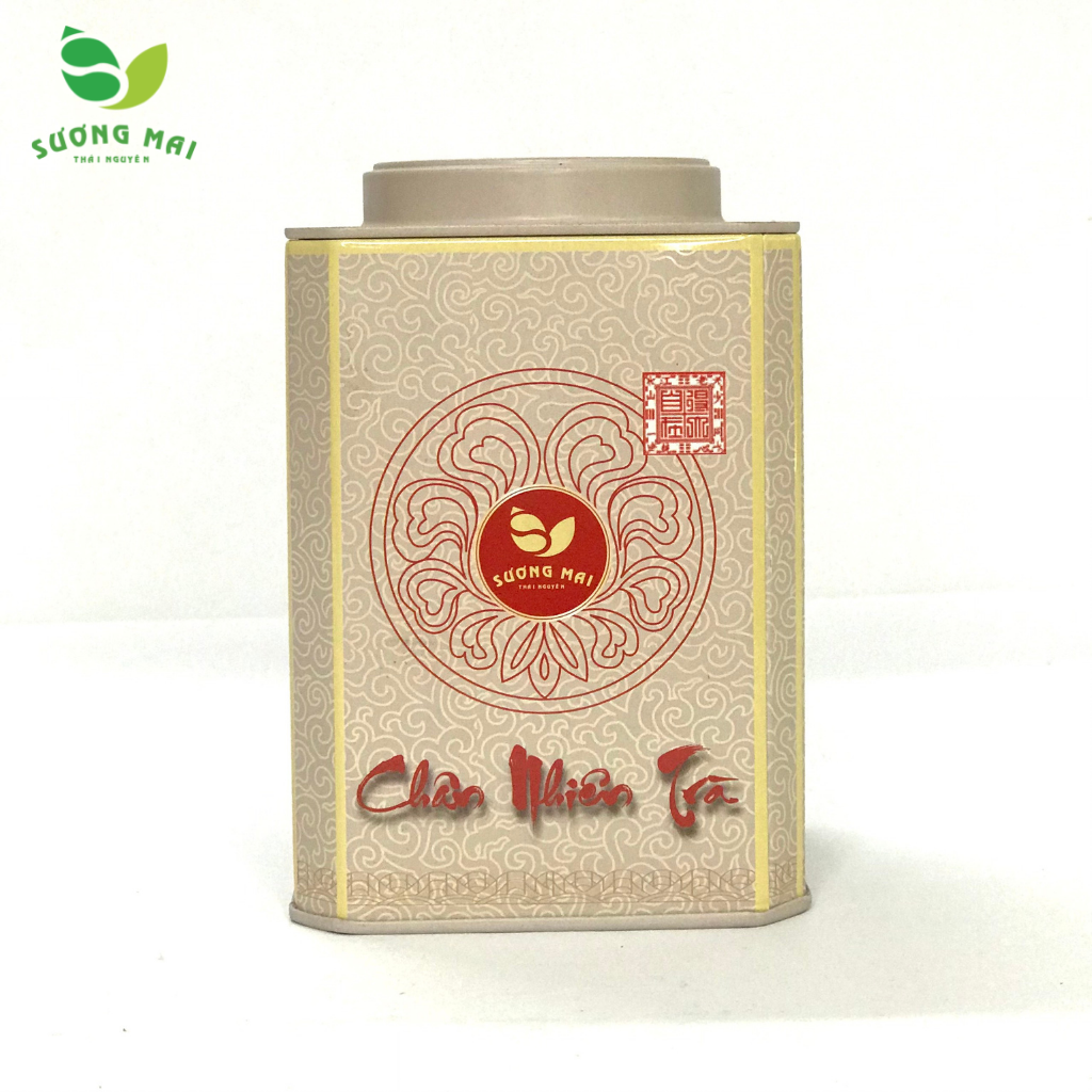Hộp vuông đựng trà bằng thép màu trắng