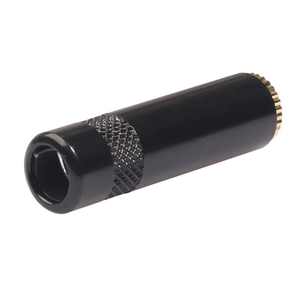 3.5mm Stereo   to 3.5mm Stereo   Adaptor Connector Female Plug Black