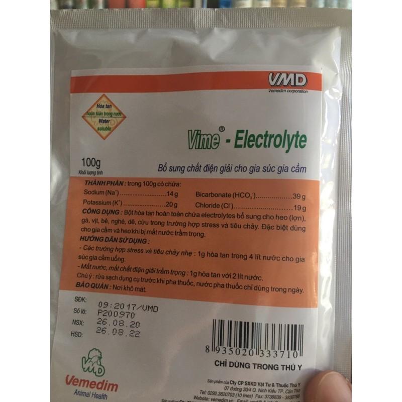 BÙ NƯỚC và CHẤT ĐIỆN GIẢI , VIME C ELECTRIC 100gam/Gói