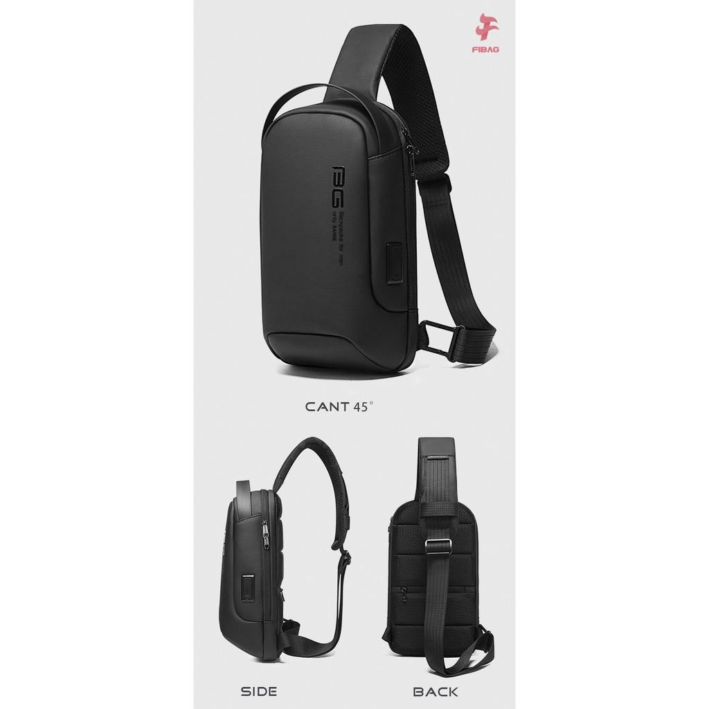 TÚI ĐEO CHÉO CỔNG SẠC USB NAM BANGE FI16 (CHEST BAG) Cao Cấp - Chống Thấm Nước - Chính Hãng