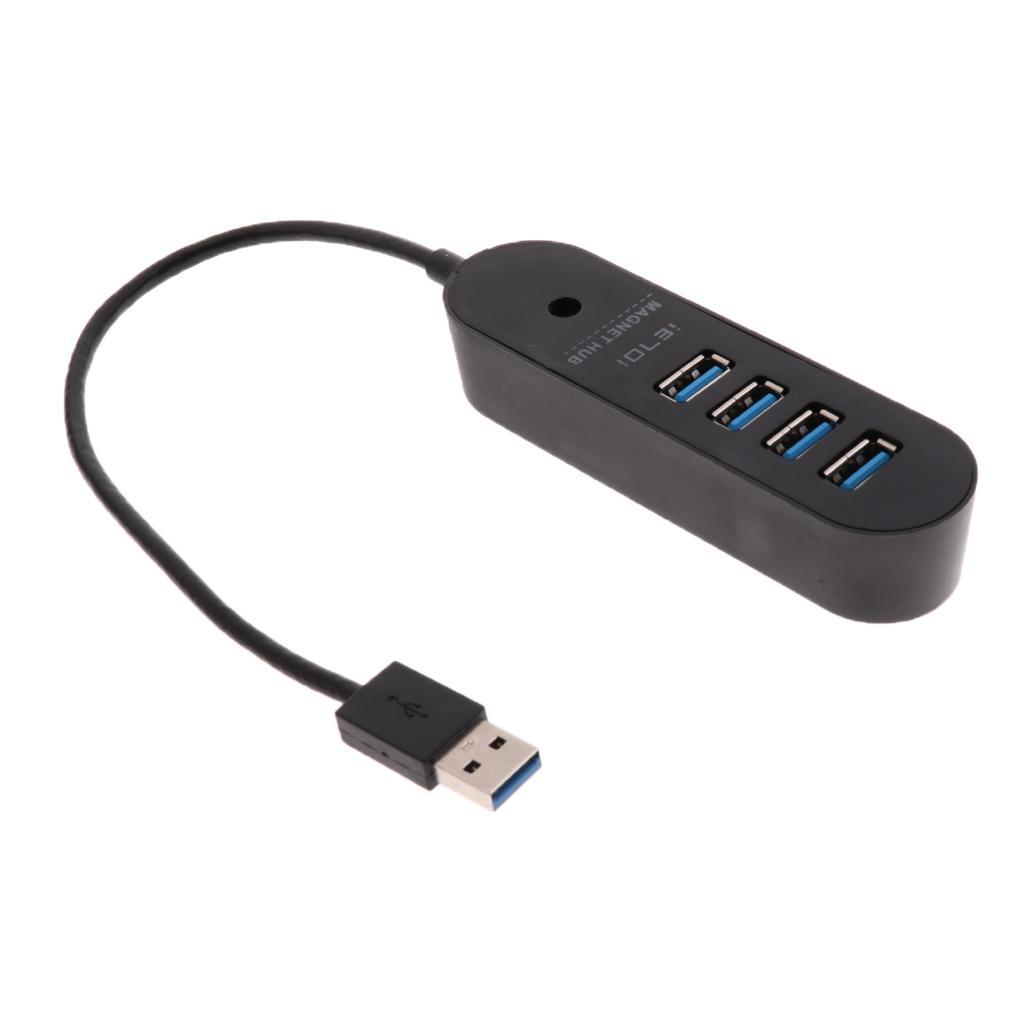 High Speed ABS USB Power Adapter Hub With 4 USB 3.0 Ports For Charging