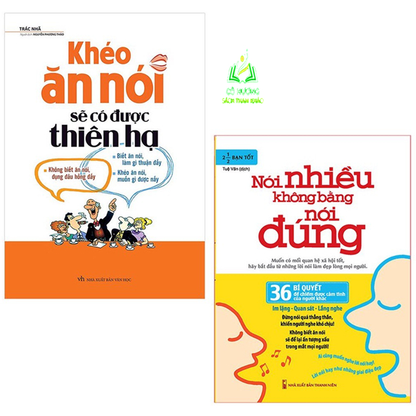 Sách- Bộ 2 Cuốn Khéo Ăn Nói Sẽ Có Được Thiên Hạ + Nói Nhiều Không Bằng Nói Đúng(TB)