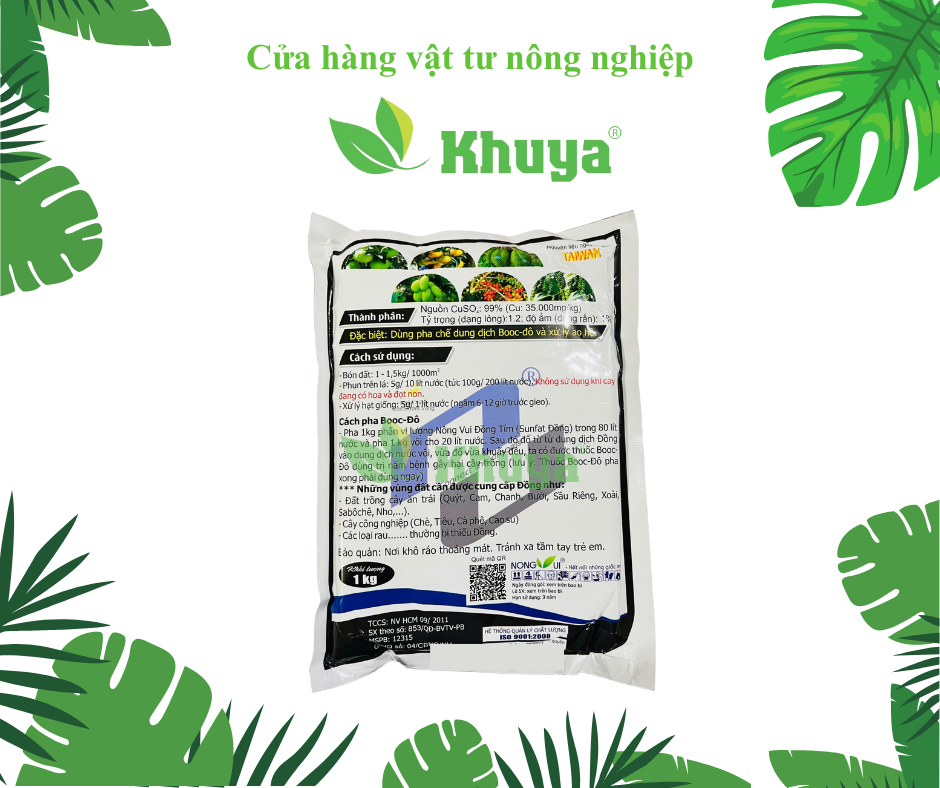Phân bón vi lượng Sun Phát Đồng Nông Vui 1kg