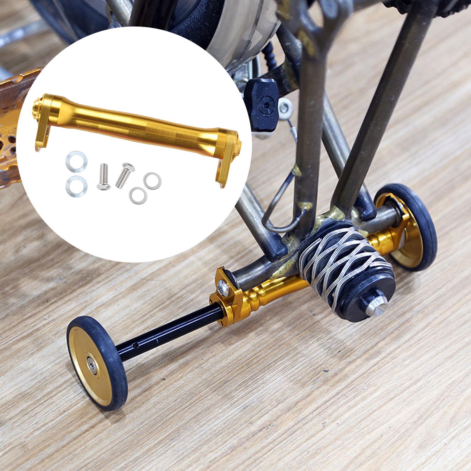 2 Sets Folding bike Wheel Extension Rod Equipment Components Parts