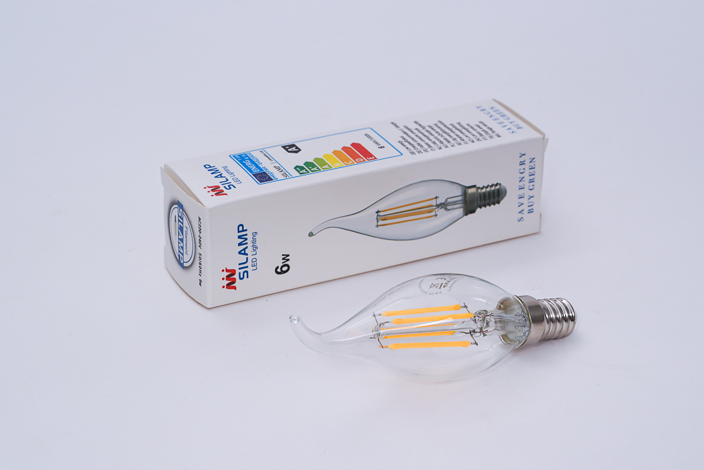 BÓNG ĐÈN LED DÂY TÓC EDISON HÌNH NẾN 6W