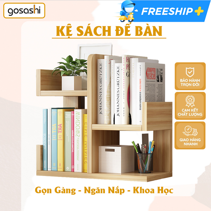 Kệ Gỗ MDF Hình Xương Rồng Nhiều Màu, Phong Cách Tối Giản, Dễ Lắp Đặt Giúp Gọn Gàng Khu Làm Việc Thương Hiệu Gosashi-KSXR