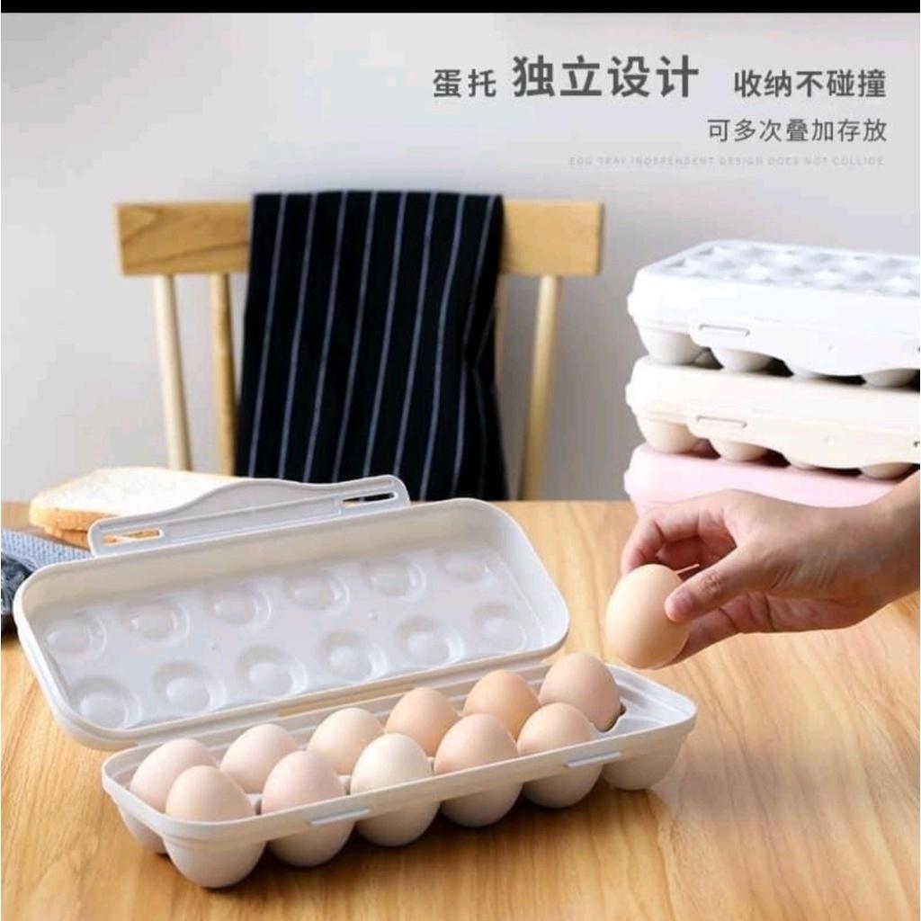 Hộp Đựng Trứng Nhựa PP An Toàn, Đựng 12 Trứng Bảo Quản Trứng Trong Tủ Lạnh Có Nắp Chống Đổ
