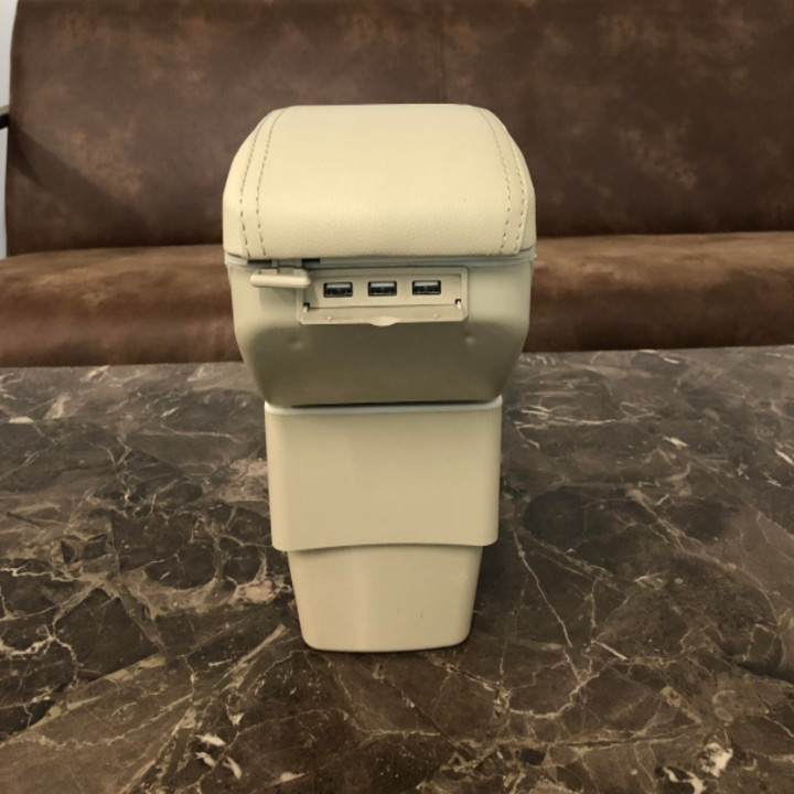 Hộp tỳ tay dành cho ô tô, xe hơi Fiesta tích hợp 7 cổng USB DUSB-FITA-B