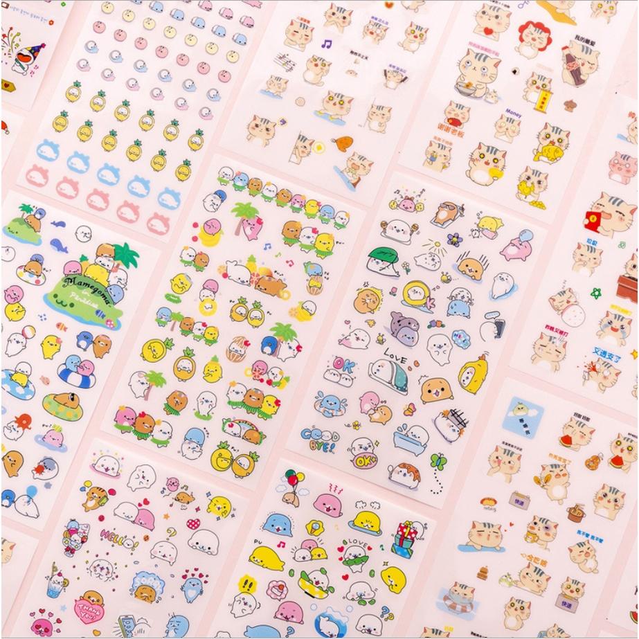 Sticker dán nhiều họa tiết hình ảnh dễ thương