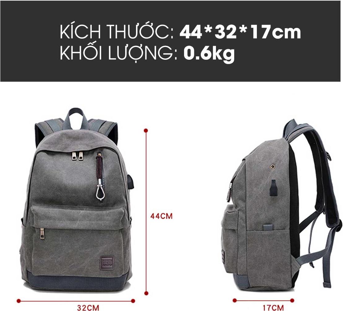 Balo Nam Vải Canvas Bền Đẹp